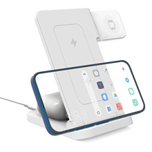便携式三合一无线充支架适用苹果手机手表耳机亚马逊爆品