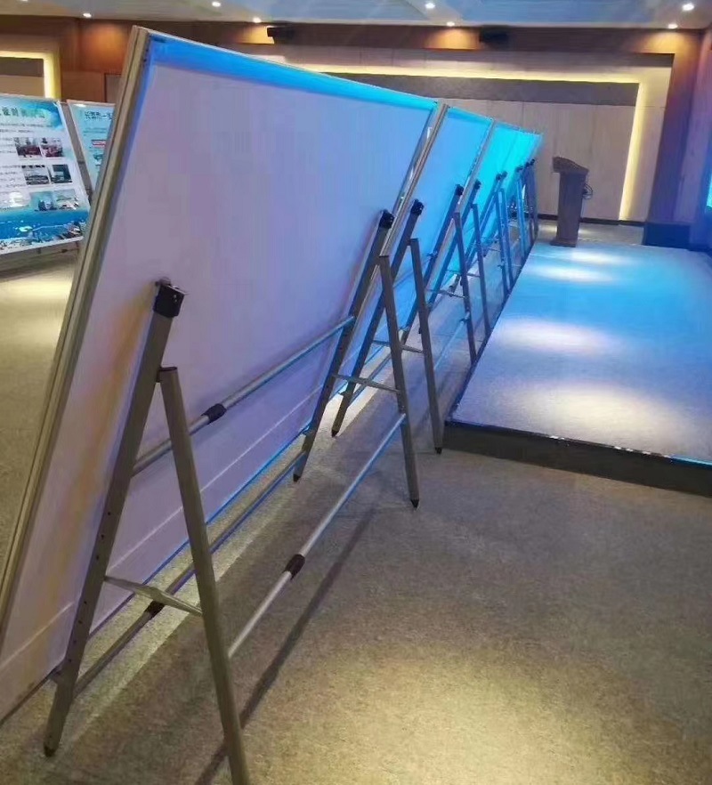 伸缩式展架展板架立式落地式kt板海报活动宣传公告栏广告牌展示架