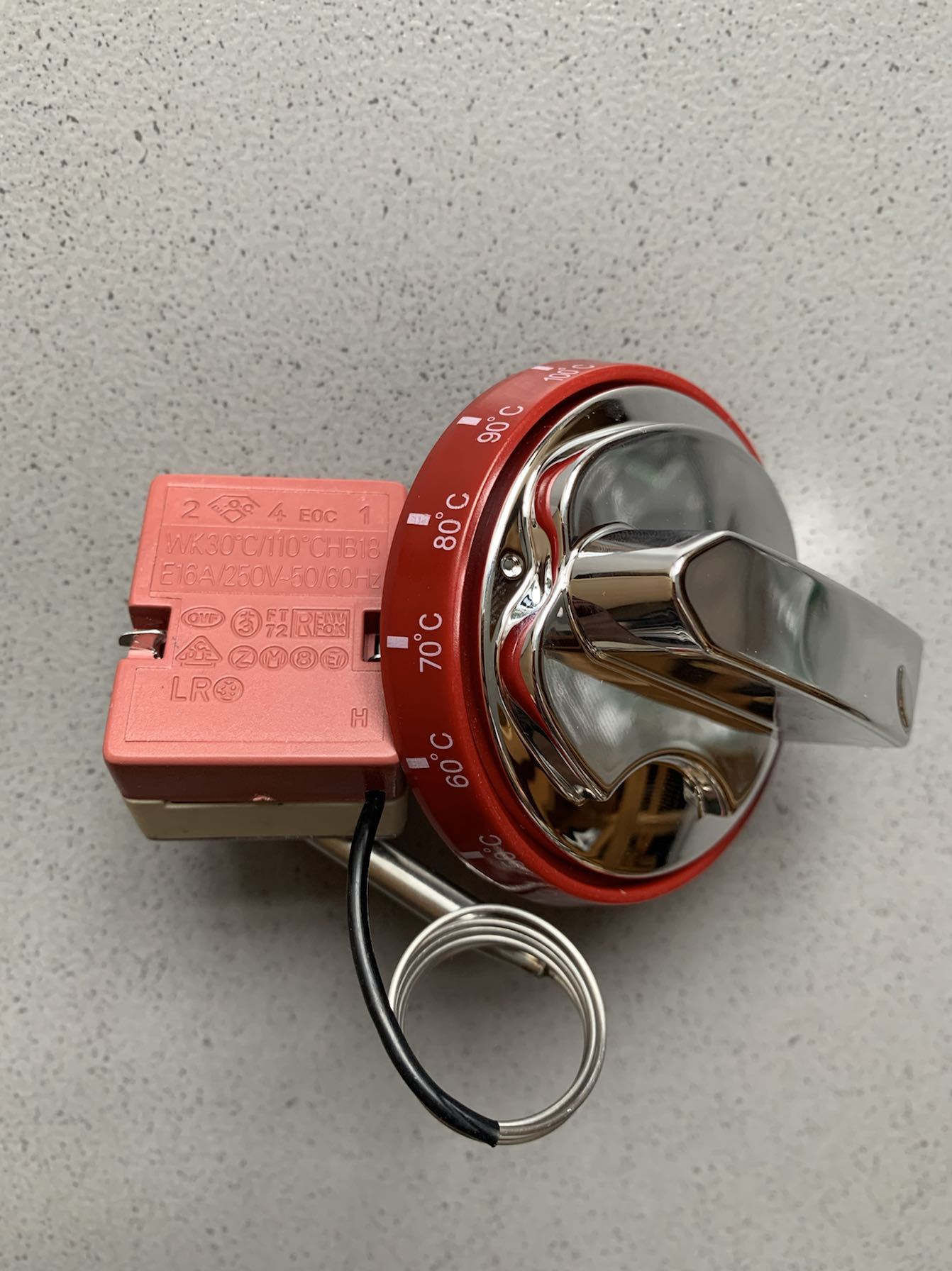 煮面炉温控器暖碟台保温售饭台温控仪蒸包炉配件30-110度温控器