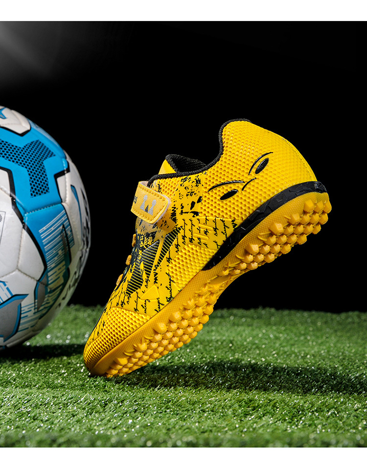 夏低帮儿童足球鞋现货童鞋大童粘胶鞋足球鞋