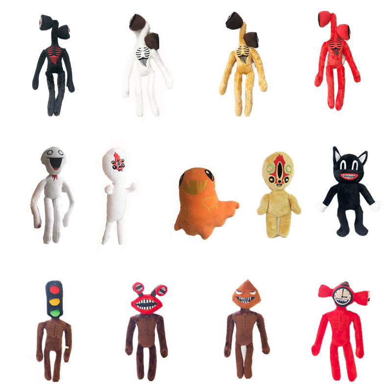 跨境多款siren head警笛头汽笛人系列公仔基金会毛绒玩具批发