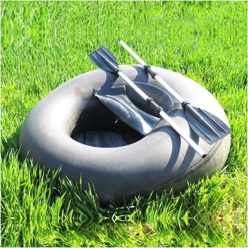 轮胎内胎船充气艇折叠打渔船小船皮划艇漂流汽车内胎加厚漂流船