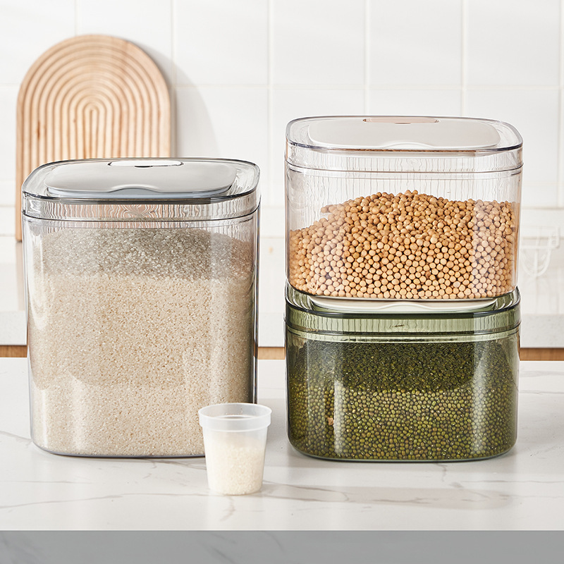 Rice Bucket Household Insect-Proof Moisture-Proof Sealed Grains Rice Storage Box Rice Jar Rice Bin Rice Storage Bin Rice Can Food Grade