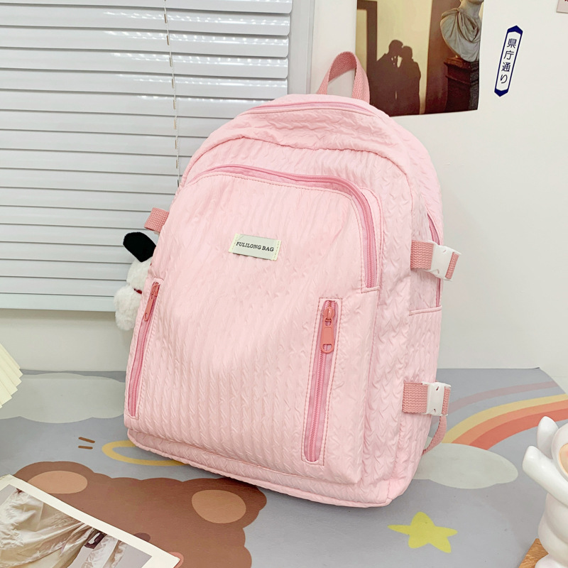 Schoolbag Female Ins Mori All-Match Japanese Minority Campus Junior High School Student Backpack Fashion Small Fresh Backpack Fashion