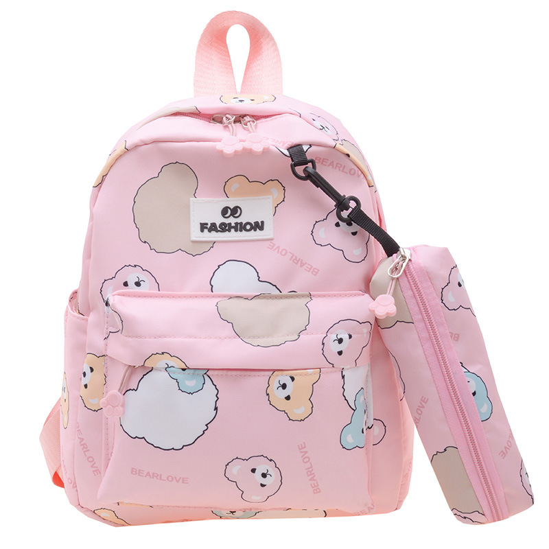 2023 Summer New Children's Bags Cartoon Printed Graffiti Backpack Cute Accessories Kindergarten Baby's School Bag Fashion
