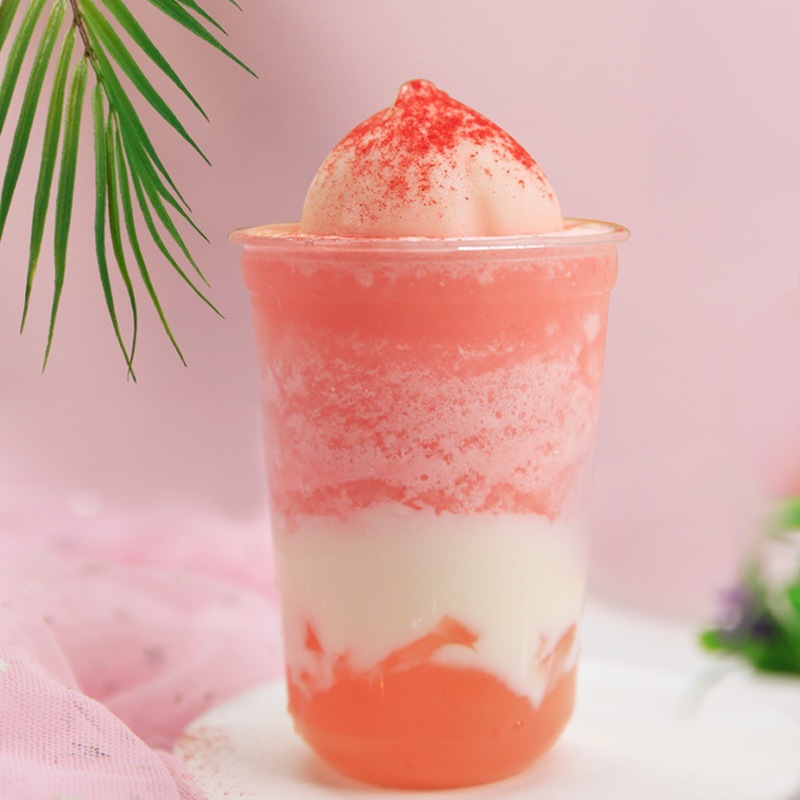 广禧粉桃丁罐头850g 即食桃桃果粒果肉罐头水果茶奶茶店专用原料