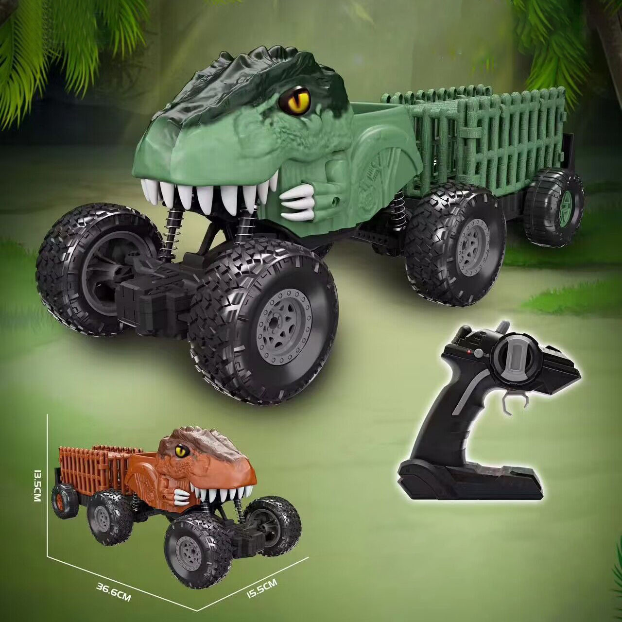 4g恐龙攀爬玩具车运输后备箱越野车高速爬墙儿童遥控玩具车-阿里巴巴