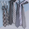 grace grey wear a tie Tie formal wear fashion Retro Soot jk Accessories leisure time College wind stripe