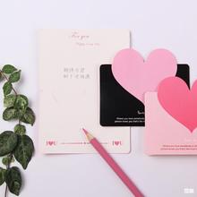 韩国创意情人节爱心贺卡节日圣诞小卡片花束卡批发 祝福语卡T