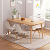 飯桌租房北歐餐桌椅組合家用簡約現代長方形桌子實木圓桌吃飯桌
