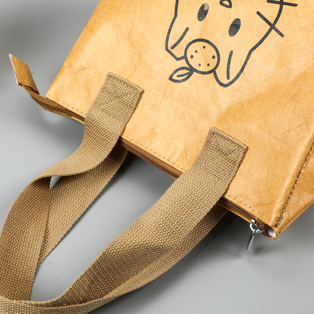 Washed Kneading Vintage Tear-Proof Packaging Bag Custom Advertising Fashion Crossbody Shopping Tyvek Handbag Custom