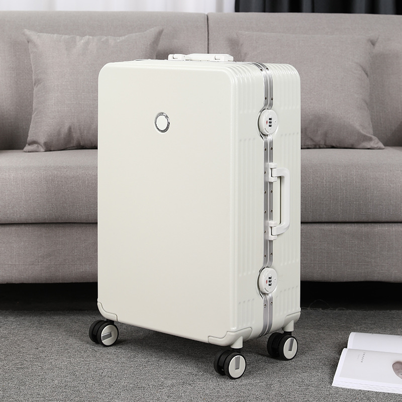 Luggage Mute Universal Wheel Aluminium Frame Luggage Password Suitcase Student Unisex Large Capacity Suitcase