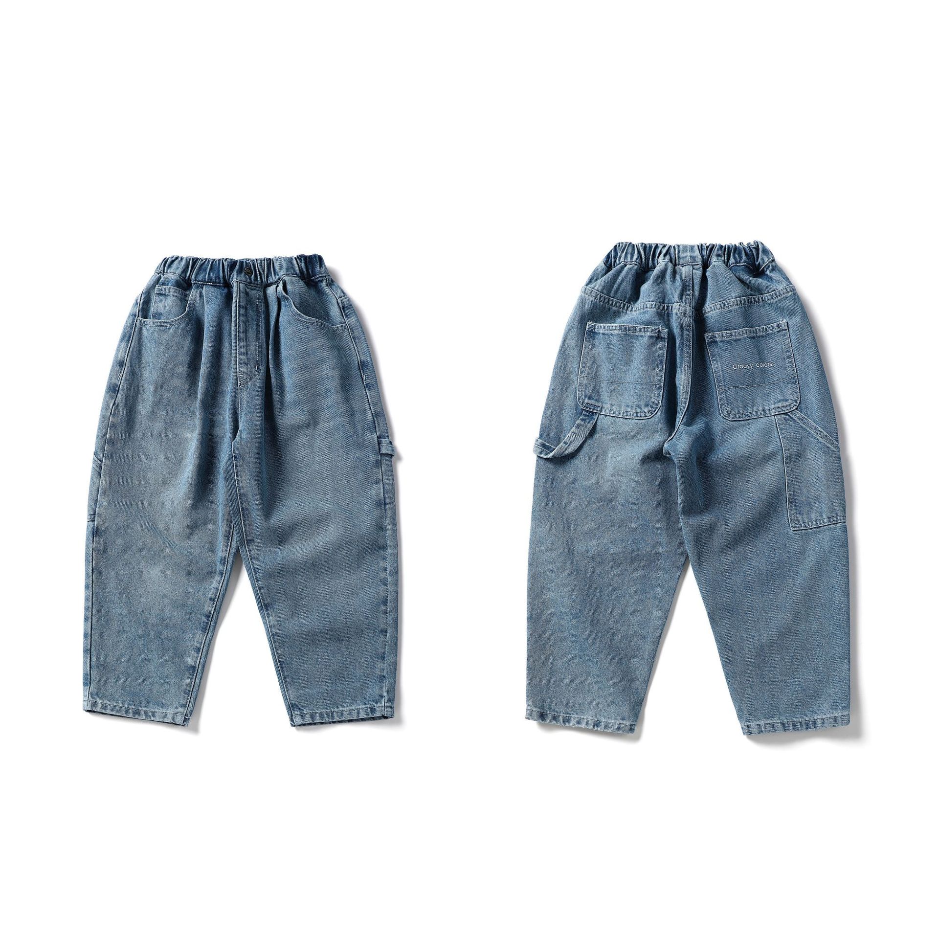 裤子外穿潮跨境童装ins爆款婴儿背带裤可爱狐狸针织背带哈衣宝宝春秋