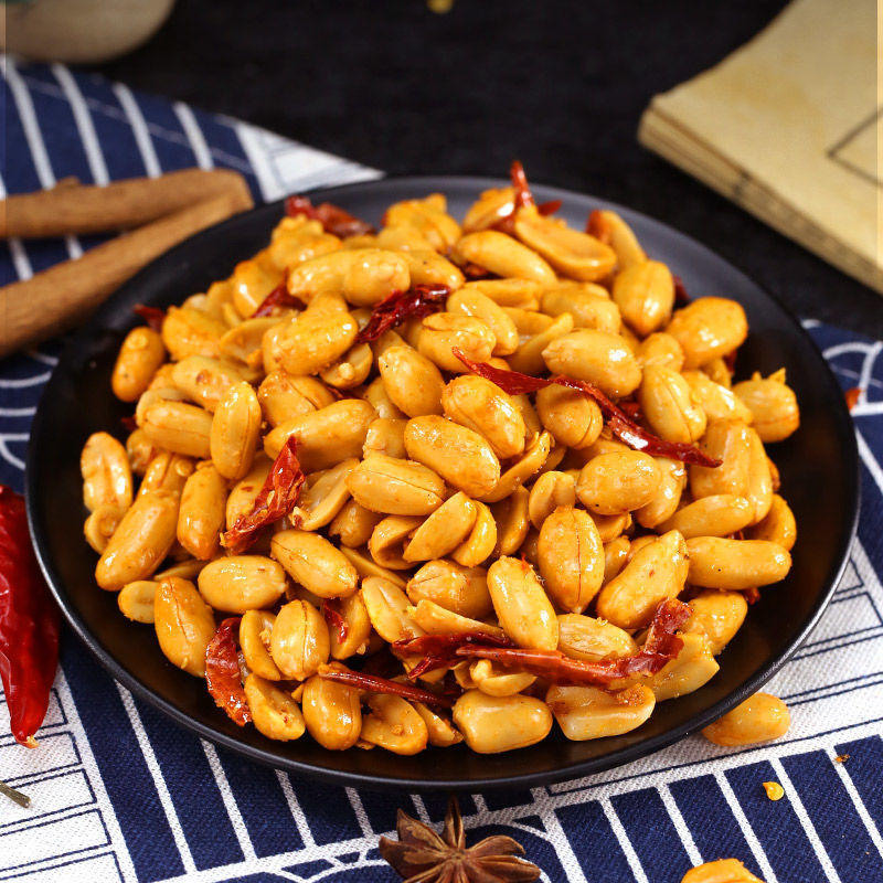 熟花生碎商用麻辣下酒酒鬼味香辣椒盐坚果零食炒货多味批发包邮