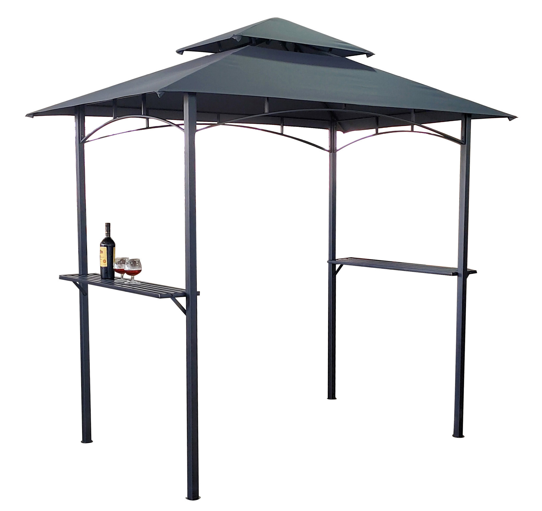 户外家用烧烤棚简易烧烤棚小遮阳棚帐篷防雨休闲小帐篷庭院