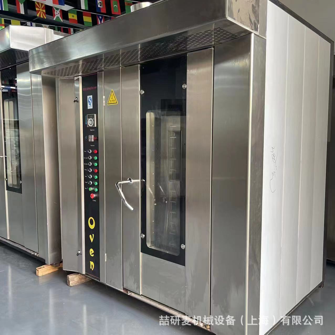 食品厂大型旋转烘烤箱 商用推车式热风炉 电热/柴油/燃气烘烤炉