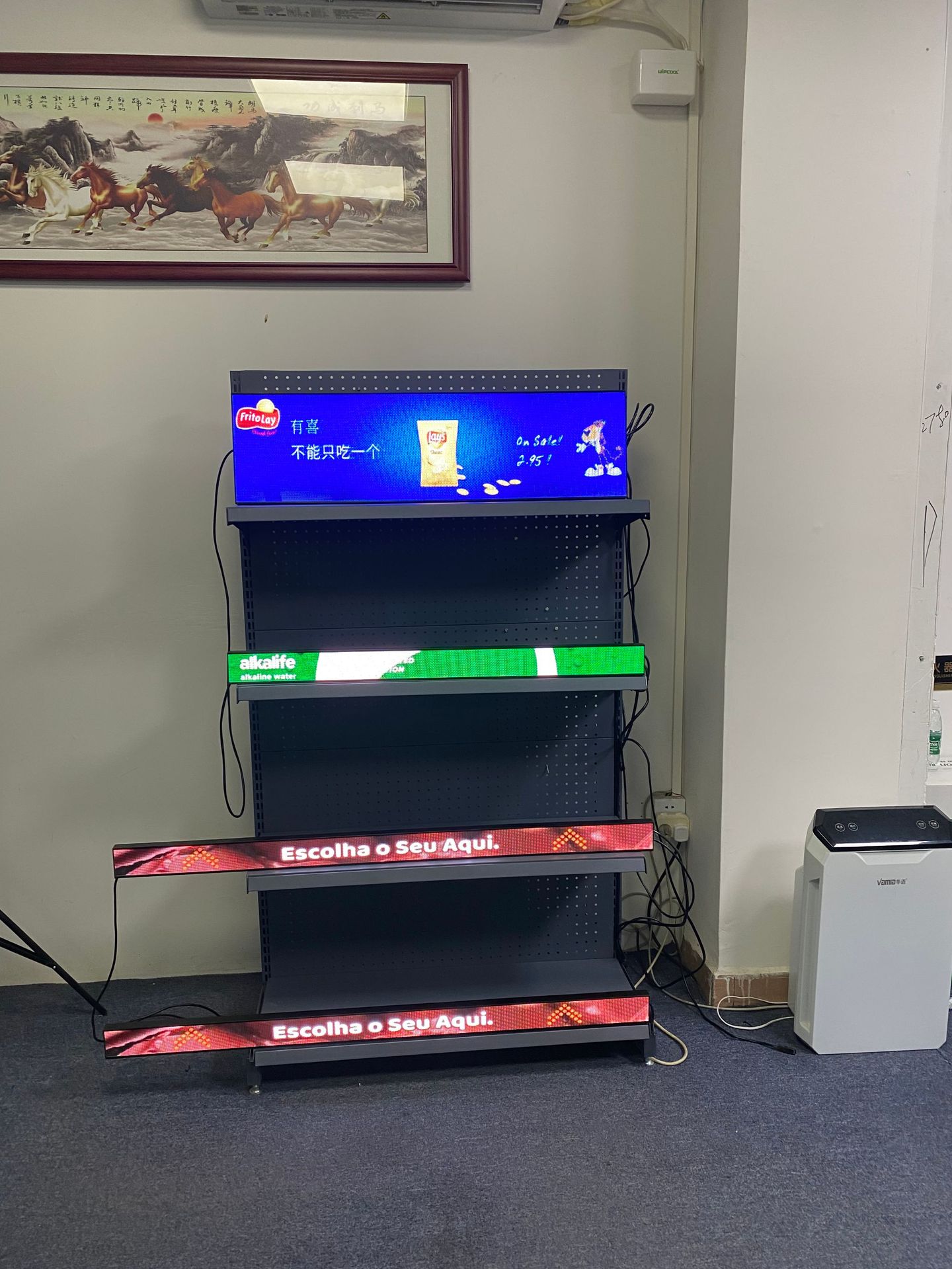 875货架屏 超市价格屏 货架展示led屏 小广告液晶led屏推荐