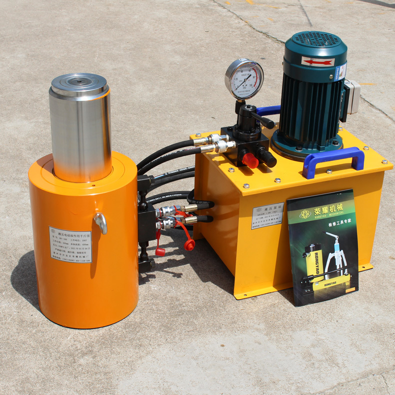 分离式油压千斤顶100t电动200同步320液压缸油缸500分离式630吨
