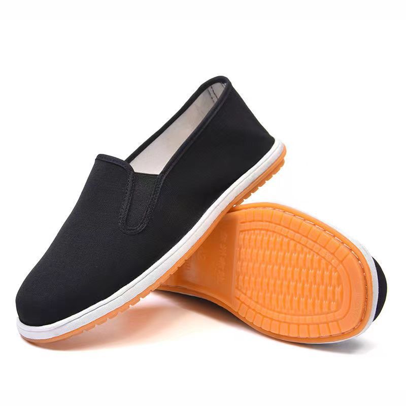 Old Beijing Cloth Shoes Men's Strong Cloth Soles Footcare Shoes Slip-on Pumps Thick Tendon Sole Shoes Casual Non-Slip Wear-Resistant