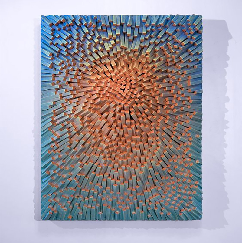 现代简约立体手工木雕实物装饰画客厅沙发背景玄关走廊样板房挂画