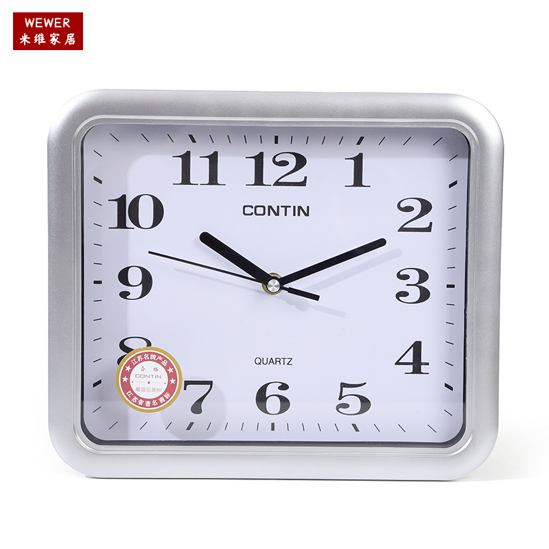 Kangtian Wall Clock Living Room Home Fashion New Chinese Style Atmospheric Clock Square Clock Simple Mute Quartz Clock Wholesale