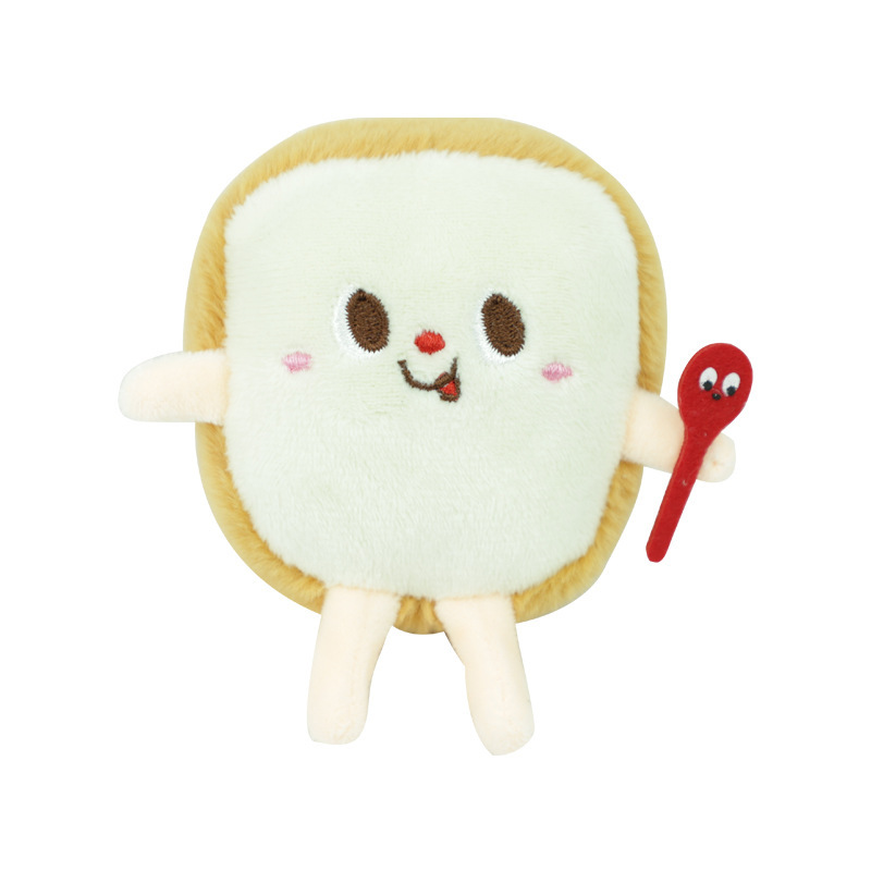 Cute Rex Rabbit Hamburger Chicken Leg Car Key Ring Pendant Ins Online Influencer Plush Doll Schoolbag Bag Charm Gift