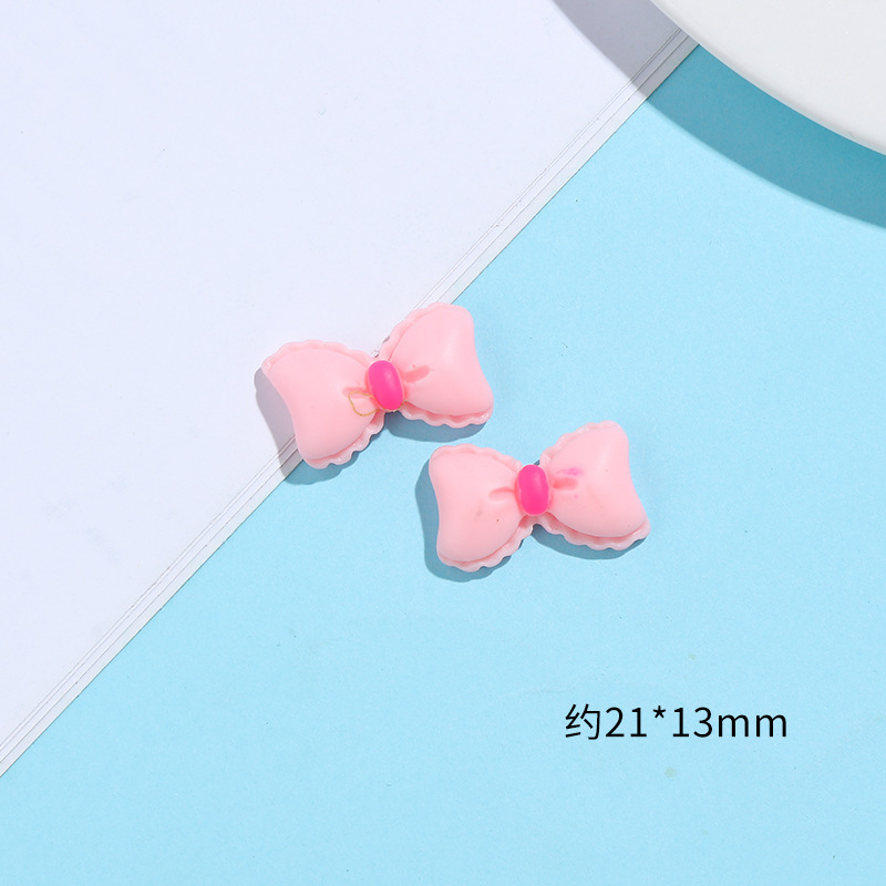 Cartoon Polka Dot Bow Cream Glue Phone Case DIY Material Package Handmade Hair Accessories Resin Accessories