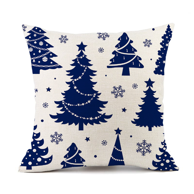 Cross-Border New Arrival Christmas Pillow Cover Holiday Red Plaid Decorative Sofa Living Room Pillows Cushion