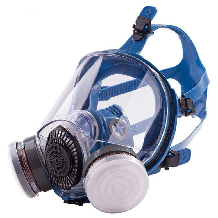 全面型呼吸器 自吸过滤式呼吸防护器 全硅胶材料大视野柱型全面罩