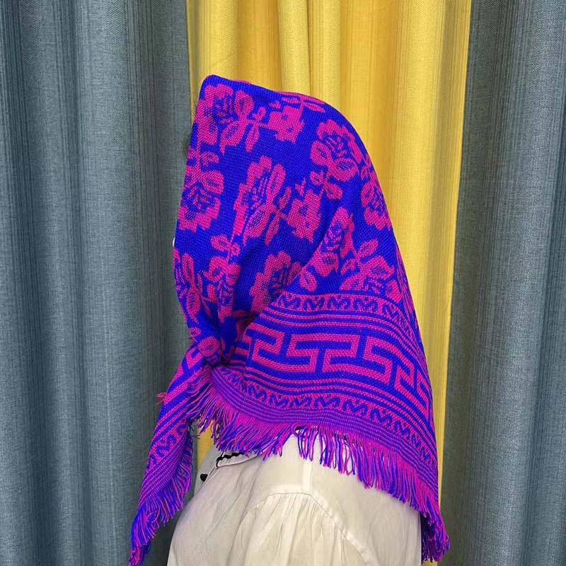 中老年人头巾女农村四方妇女劳保包头方巾加大加厚老太太保暖围巾