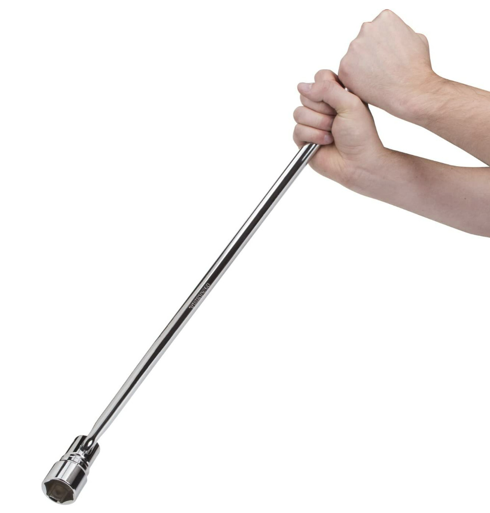 1/2"*30大飞镀铬外包头f杆 f型转向扳手 加力杆 套筒扳手 棘轮扳