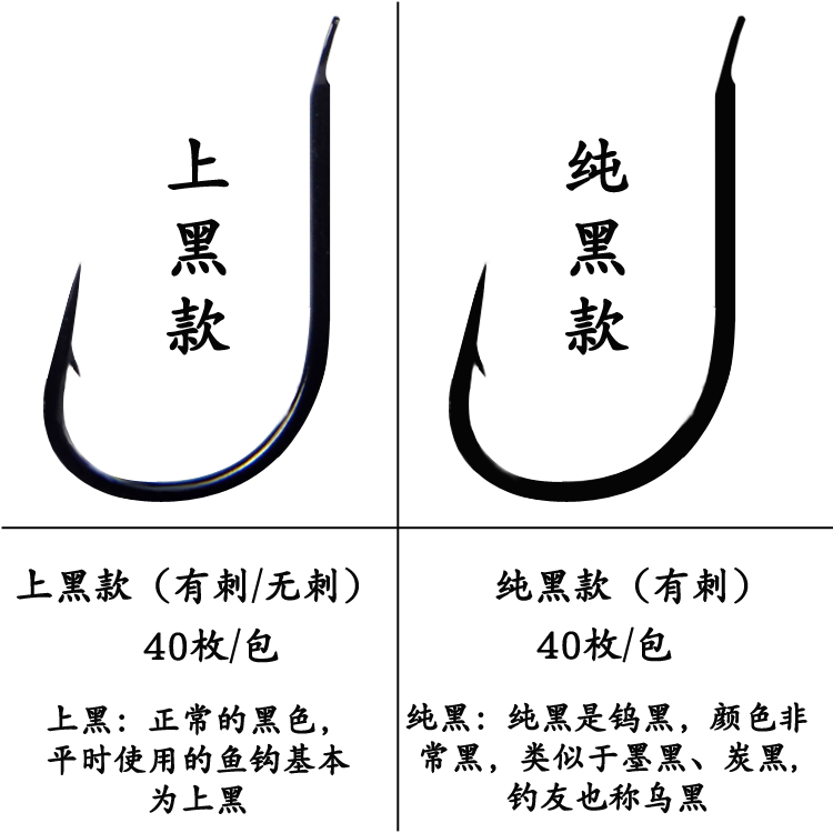 #伊豆鱼钩日本进口歪嘴有倒刺无刺散装钓鱼钩鲫鱼鲤鱼钩高碳