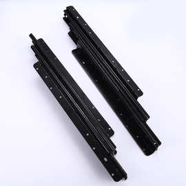 楼梯底柜滑轨 重型楼梯柜导轨 三节静音加厚重型轨道托底伸缩滑道