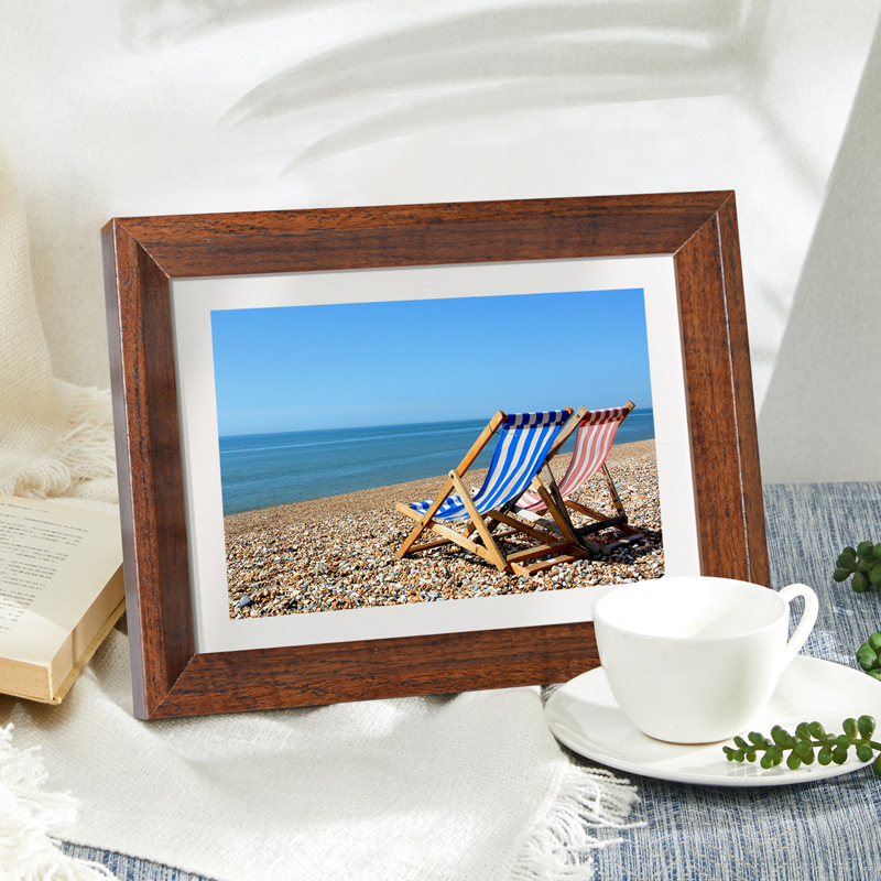 北欧ins风67810寸相框摆台木质a3证书框四开八开国画书法相框批发