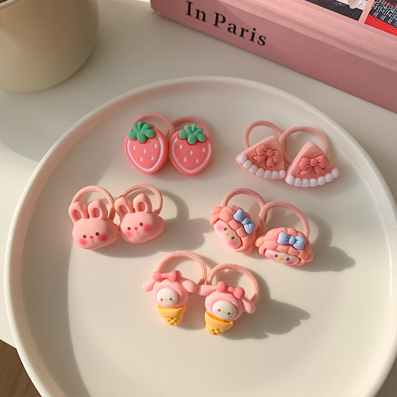 Baby Hair Ties Does Not Hurt Hair Cute Infant Tie Small Chuchu Rubber Band Small Thumb Hair Ring Hair Rope Girls Hair Accessories