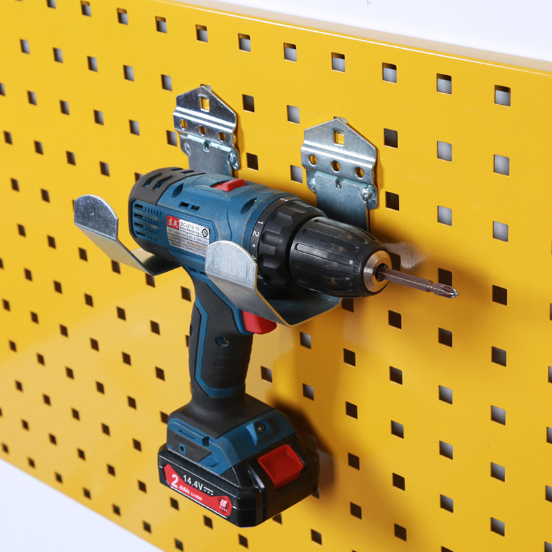 洞洞板置物架展示架u型老虎钳类电钻钻头圆形套筒方孔挂板挂钩