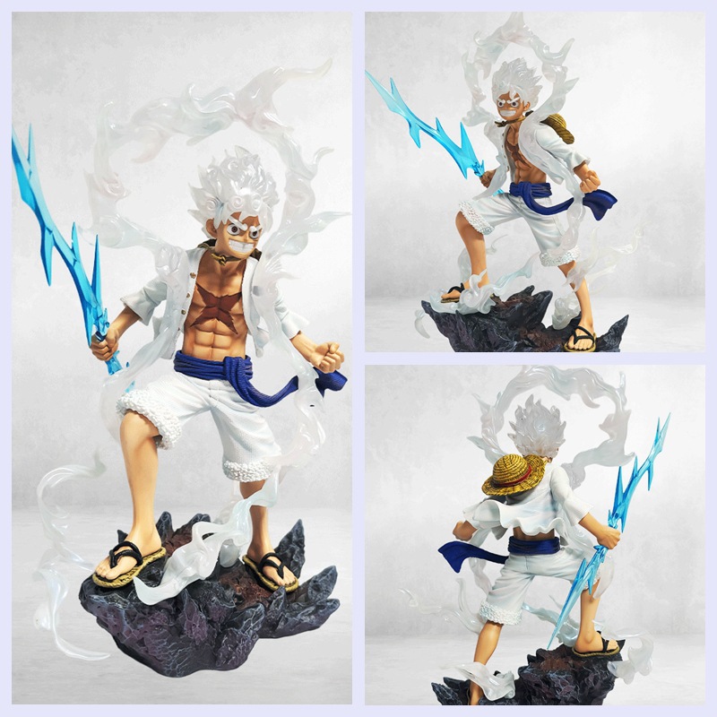 海贼王 太阳神 鬼岛lx 路飞 闪电尼卡 五档 gk模型雕像 盒装手办