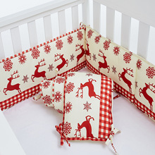 外贸婴儿床围圣诞儿童防撞床围亚马逊防磕碰围栏跨境家纺批发床品
