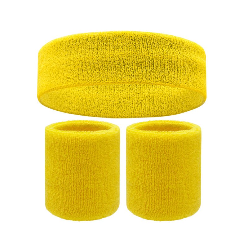 Towel Wristband Sports Headband Hairband Wrist Protector Sweat Absorbing Set Protective Gear Manufacturer