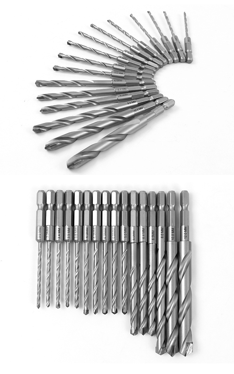 多功能六角柄水泥钻冲击钻头大理石陶瓷砖混泥土墙壁打孔配手电钻