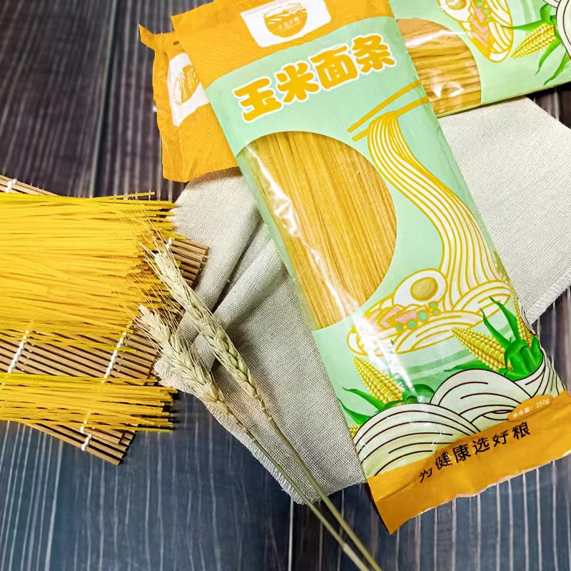 抖音网红玉米面条250g乐选优粮袋装方便速食代餐饱腹玉米挂面条