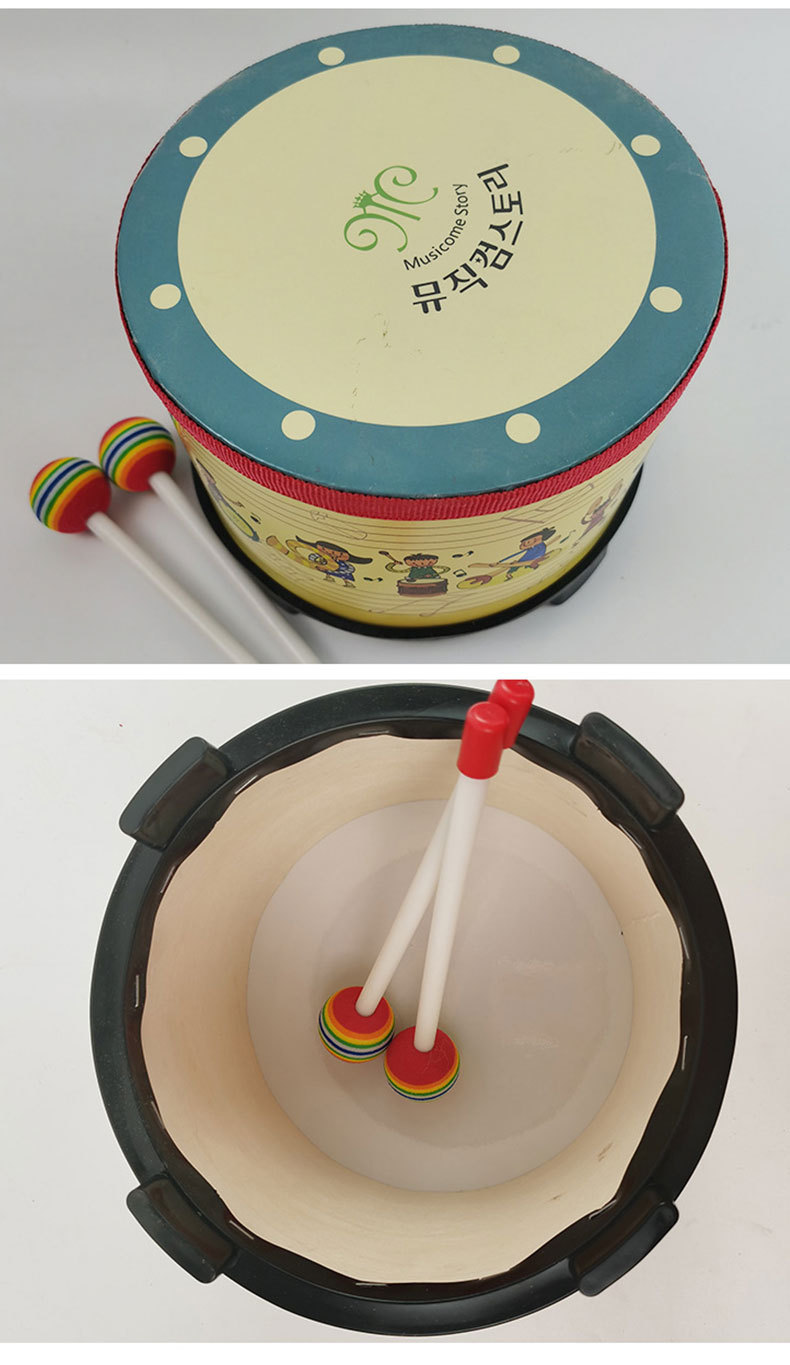 手敲鼓 小军鼓儿童打击乐器 幼教乐器幼儿园表演双锤小鼓批发