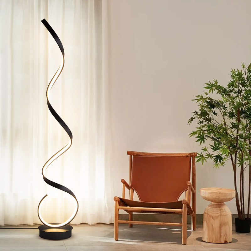 Modern Nordic Decoration Remote Control Floor Lamp Bedroom Led Vertical RGB Floor Lamp for Living Room