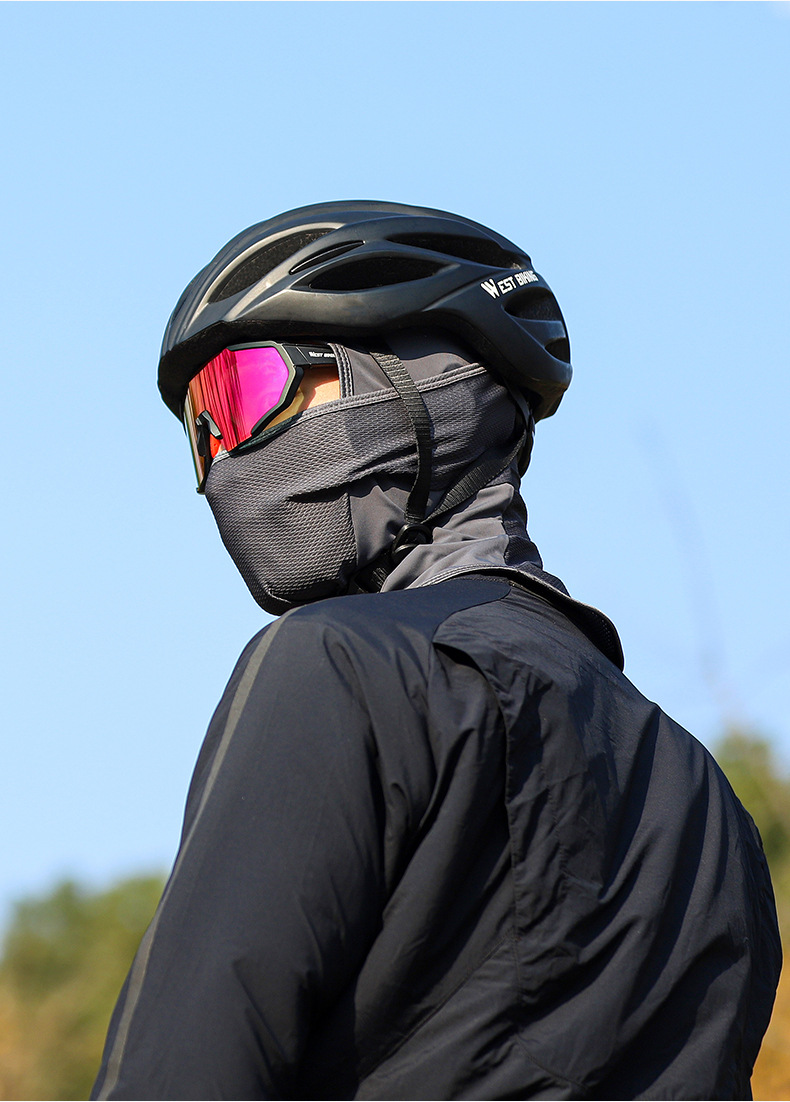 西骑者夏季骑行头套冰丝透气户外钓鱼防晒护脸面罩摩托车骑行头套