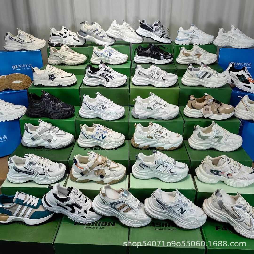 温州鞋厂鞋子批发 四季款韩式老爹鞋阿甘鞋运动女鞋自助鞋店货源