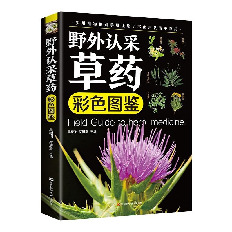 野外认知草药彩色图鉴实用植物识别手册200多种野外常见中草药书