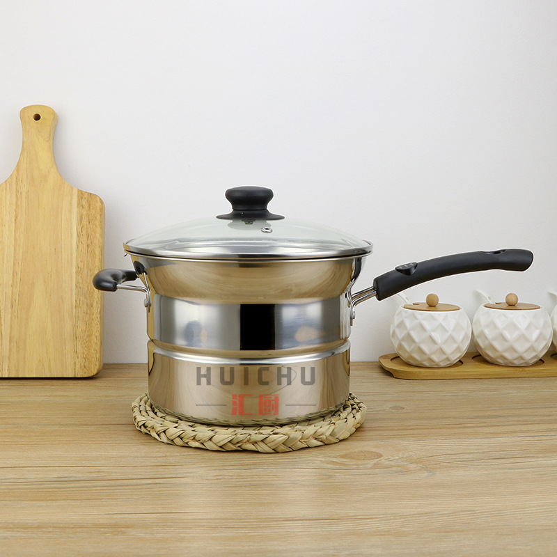 不锈钢面条锅 多功能蒸煮锅料理锅汤锅 捞面煮炸锅 广告促销礼品