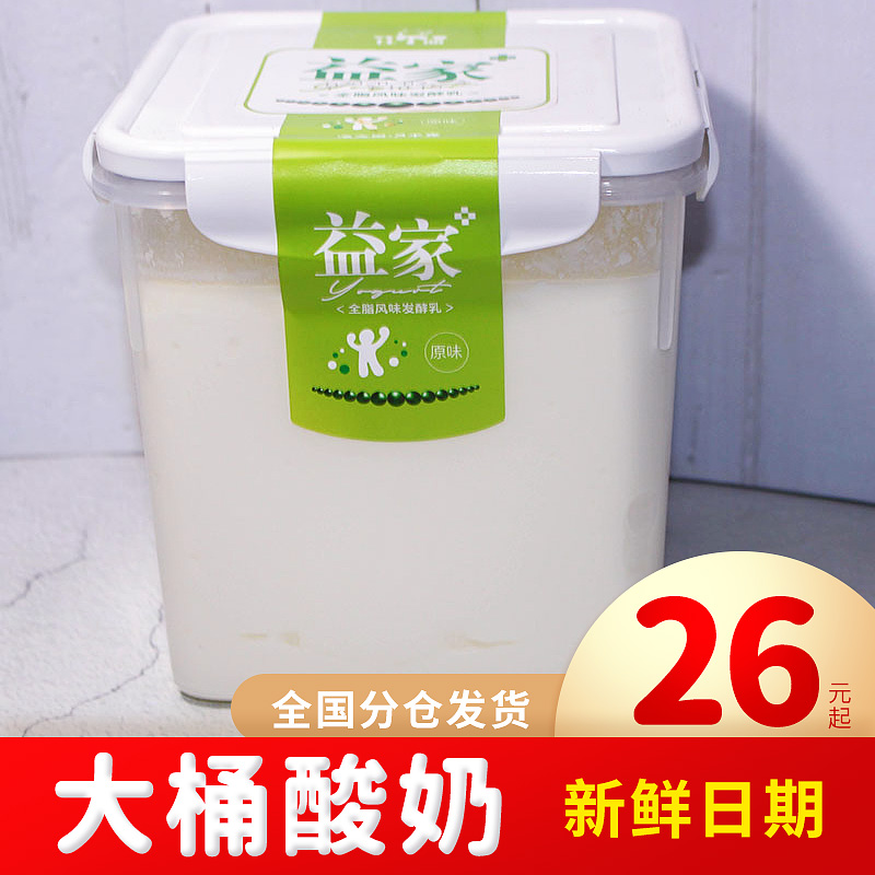 天润益家方桶装老酸奶2原味风味新疆奶源发酵水果沙拉酸奶早餐