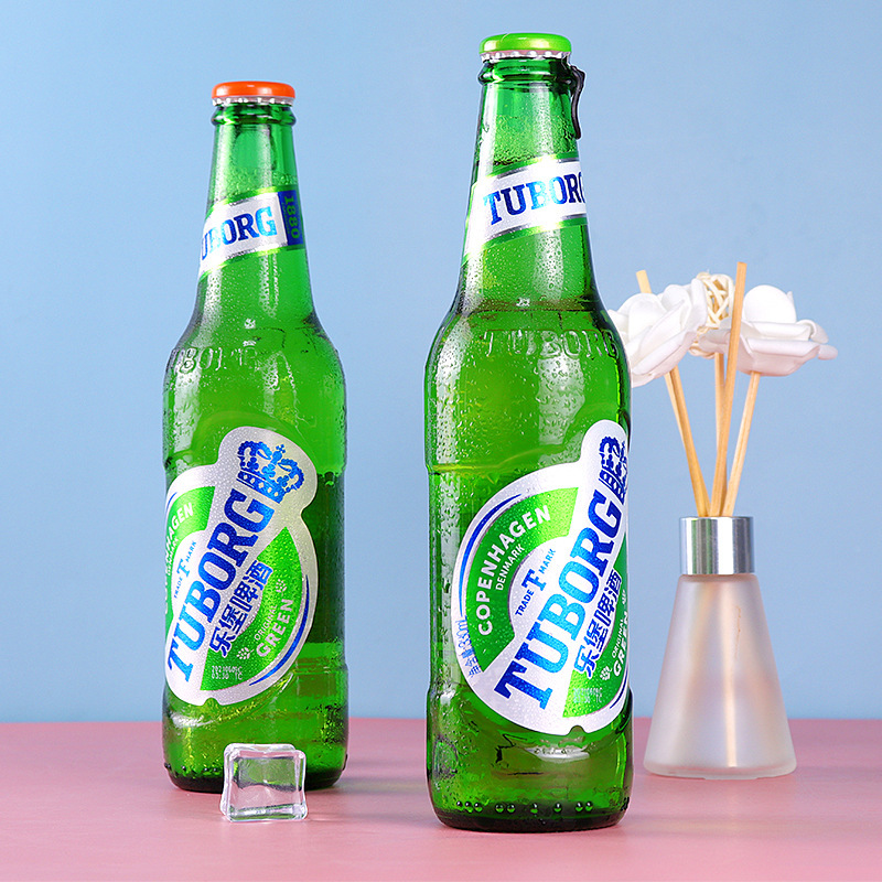 新货嘉士伯乐堡啤酒 小瓶啤酒 330ml*12瓶玻璃瓶整装 正品批发