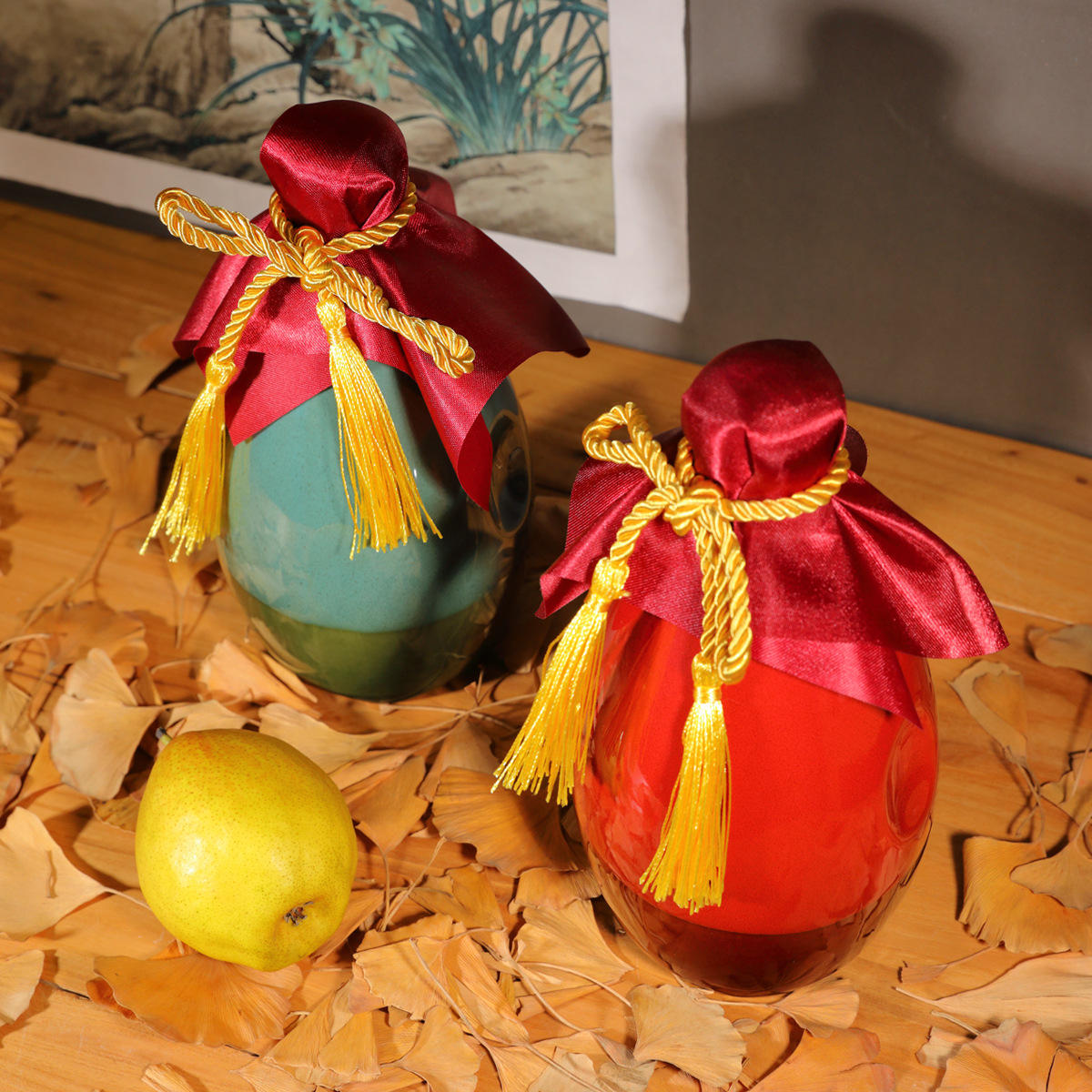 新品陶瓷酒瓶1斤装空瓶批发定酒缸酒罐仿古制白酒酒坛子土陶瓷